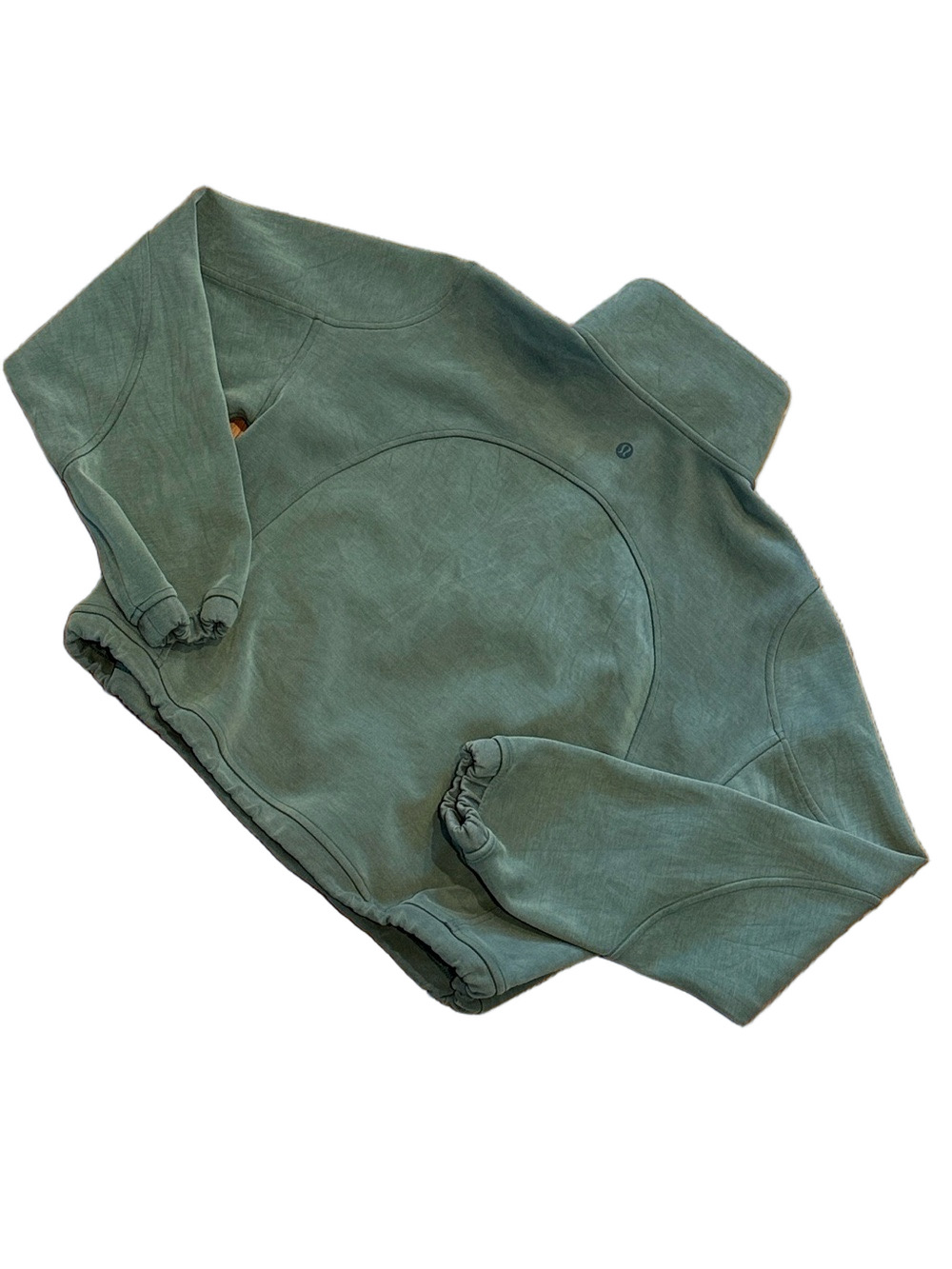Lululemon Brushed Softstreme Half Zip in Storm Teal | Sized 2 (Oversized) - Picture 5 of 5